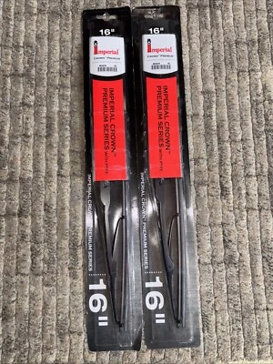 Juego de 2 limpiaparabrisas Imperial Crown 7000 16” Prem PTFE 16” #83416-10 Foto 1 de 4