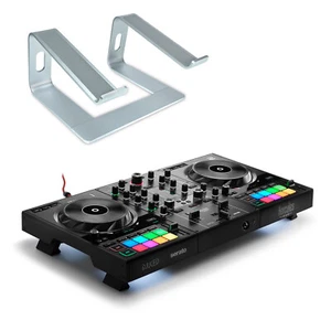 Hercules DJControl Inpulse 500 DJ Controller + soporte portátil keepdrum plata - Imagen 1 de 8