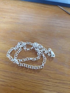  16 Zoll 8,7 g Sterlingsilber Belcher Kette vollständig gestempelt 4 mm Geschenk für sie  - Bild 1 von 10