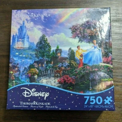 全新带盒拼图/托马斯·金凯德/迪士尼灰姑娘梦中的愿望/750 件 — 第 1/3 张图片
