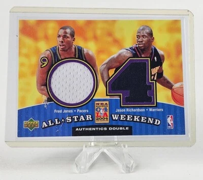 Fred Jones, Jason Richardson 2004 Upper Deck All-Star Weekend Authentics Doble Foto 1 de 2