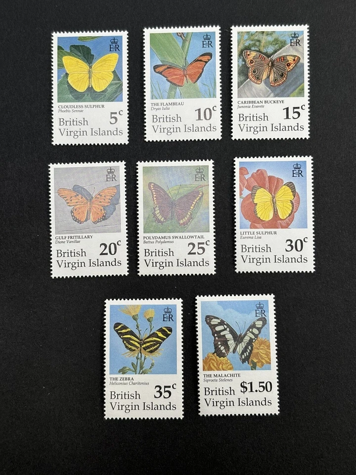 British Virgin Islands: 1991  Butterflies , MNH set — 第 1/1 张图片