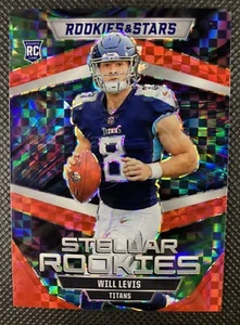 Panini Rookies & Stars Will Levis Stellar Rookies Plaid Prizm #SR-10 Titans 2023 - Imagen 1 de 2