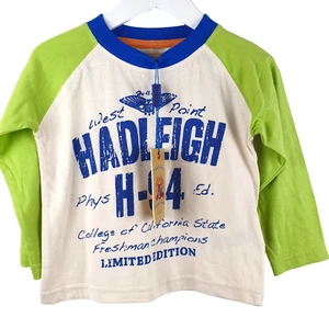 NEW Hadleigh's London UK Baby Boys Long Sleeve Top Size 6-12 Mth Cream Green NOS - Bild 1 von 9