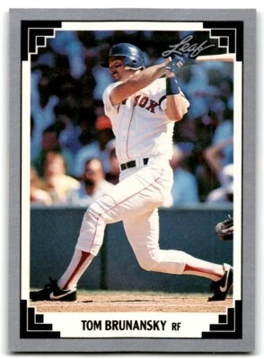 1991 Leaf Tom Brunansky Boston Red Sox #164 - Image 1 of 2