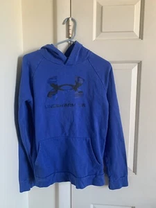 Preowned Under Armour Hoodie kids boys size Youth Extra Large YXL blue used - Picture 1 of 5