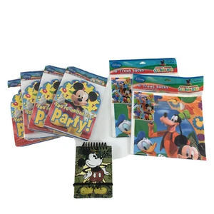Mickey Mouse Birthday Party Supplies - Invitations, Treat Sacks, Note Pad - Picture 1 of 7