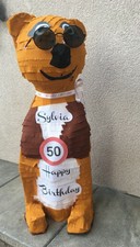 Erdmännchen Kartenbox Geschenk Geldgeschenk Geburtstag Pinata Briefbox