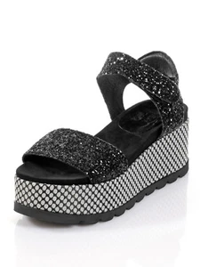 Alba Moda Sandaletten schwarz in Glitter-Optik Gr. 37 0518385456 - Bild 1 von 6