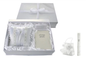 Deluxe Gift Set for Traditional Jewish Wedding: Ring Pillow, Bride Prayerbook + - Picture 1 of 3