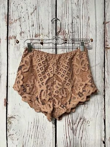 Free People One Adella Lace Crochet Ballet Pink Stretch Pull On Shorts Size XS/S - Bild 1 von 6
