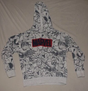 Marvel Sweatshirt Kids Small Gray Comics Hulk Captain America Iron Man Graphic - Picture 1 of 4