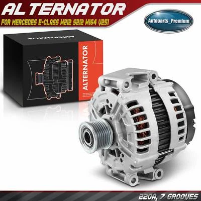 Alternator for Mercedes-Benz ML320 ML350 S350 E350 R350 10-12 3.0L 220 A/12 V CW - Image 1 of 4
