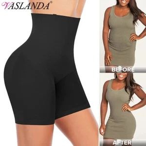 Women Compression High Waist Shorts Belly Control Body Shaper Girdle Slim Pants - Picture 1 of 14