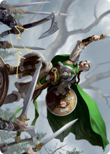 MTG {Maja, Bretagard Protector Art Card} (Signed) – Kaldheim Card #