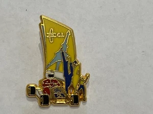 PINS PIN ENAMEL DIVERS CREDIT LYONNAIS BANK LION BANQUE KART KARTING TOUR EIFFEL - Picture 1 of 1