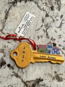 New Hallmark 2017 New Home Schlüssel Christbaumschmuck - Bild 1 von 2