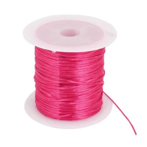 Red Elastic Stretch Beading String Thread Cord Wire 1mm for Jewelry Making - Picture 1 of 1