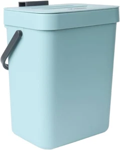 Hanging Small Trash Can with Lid under Sink for Kitchen, 5 L/ 1.3 Gallons Plasti - Picture 1 of 7
