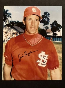 Jim Riggleman St. Louis Kardinäle signiert 8x10 Foto Bild Autogramm Auto - Bild 1 von 2