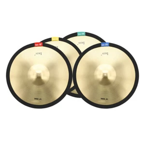 4pcs 14 16 18 20 Inch Cymbal Mute Colourful Drum Set Hi-hat Practice Silencer - Picture 1 of 12
