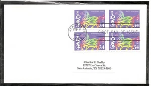 US SC # 3559 Chinese New Year- Year Of the horse - FDC. No Cachet. - Picture 1 of 1