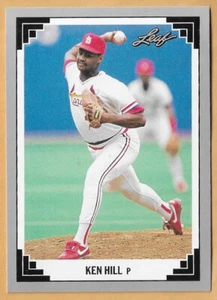 KEN HILL ST. LOUIS CARDINALS #376 - HOJA CASI NUEVA - MONTADA 1991 - Imagen 1 de 2