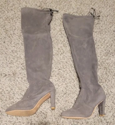 BOTAS STUART WEITZMAN PARA RUSSELL & BROMLEY OTK 37/6,5 M GRIS GAMUZA ESPAÑA Foto 1 de 4
