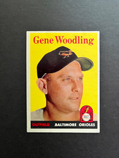 1958 TOPPS  #398  GENE WOODLING  NRMT