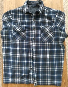 Chaqueta Camisa Croft & Barrow Polar A Cuadros Botones Larga Slv Azul Para Hombre XL Defectos - Imagen 1 de 11