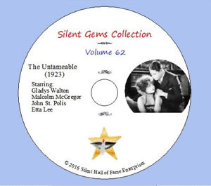 DVD "The Untameable" (1923) Gladys Walton, Malcolm McGregor,Classic Silent Drama