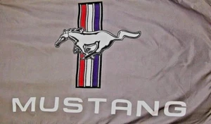 Ford Mustang Gray Premium Logo Flag 3' x 5' Automotive Banner (USA Seller) - Picture 1 of 4