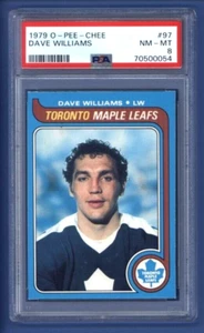1979-80 OPC #97 DAVE *TIGER* WILLIAMS PSA 8 NM-MT Toronto Maple Leafs LOW POP 35 - Picture 1 of 2