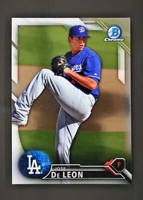 2016 Bowman Chrome #BCP151 Jose De Leon Los Angeles Dodgers - Изображение 1 из 2
