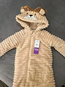 Koala Baby Sz 18 - 24 Months Infant Hooded Plush Snowsuit Romper Bunting New - Picture 1 of 14