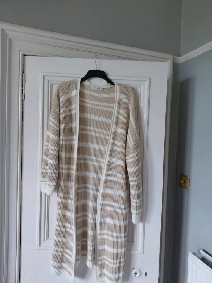 LADIES FULL LENGTH EDGE TO EDGE CARDIGAN SIZE 14 - Image 1 of 1