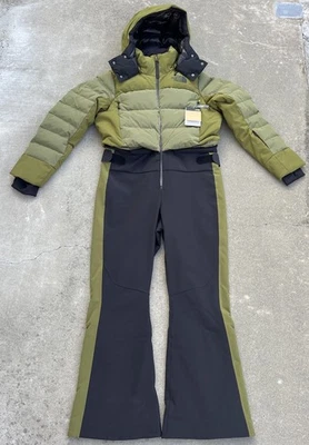 Новый с Ярлыками North Face с часов 550 вниз цельный Snowsuit в оливковый женщин XL - Изображение 1 из 4