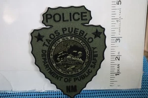tribal indian police patch TAOS PUEBLO DEPT PUBLIC SAFETY DEPT NEW MEXICO SUBDUE - Picture 1 of 1