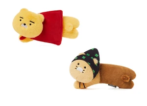 Kakao Friends Doorknob Cover Doll Clover Hood Choonsik & Fly Cloak Ryan - Picture 1 of 19