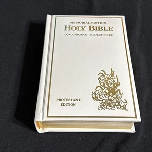 1976 Vintage Holy Bible Protestant Memorial Edition Concordance Subject Index - Picture 1 of 1