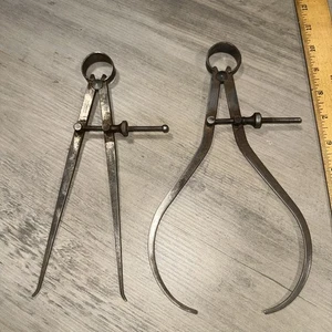 Vintage Teiler & Außenmessschieber Union Tool Co. Orange Mass. - Bild 1 von 9