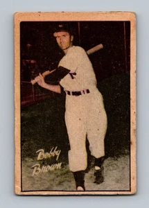 1952 Berk Ross Bobby Brown GD-VG Vintage Baseball Card - Picture 1 of 2