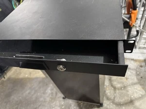 Rack Mount 1U Sliding Shelf 19-inch Pull-Out Shelf Steel - Picture 1 of 6