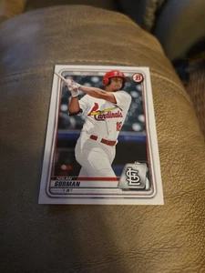 2020 Bowman Prospects #BP66 Nolan Gorman St. Louis Cardinals - Picture 1 of 2