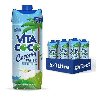 Vita Coco Coconut Water Original, 33.8 Fl Oz (Pack of 6) - Image 1 of 4