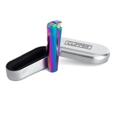 Original Clipper Metall-Feuerzeug Farbe: Jet ICY - Bild 1 von 3