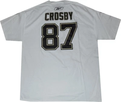 Camiseta Sidney Crosby Pittsburgh Penguins Blanca Reebok Descuento Nuevas Etiquetas Foto 1 de 3