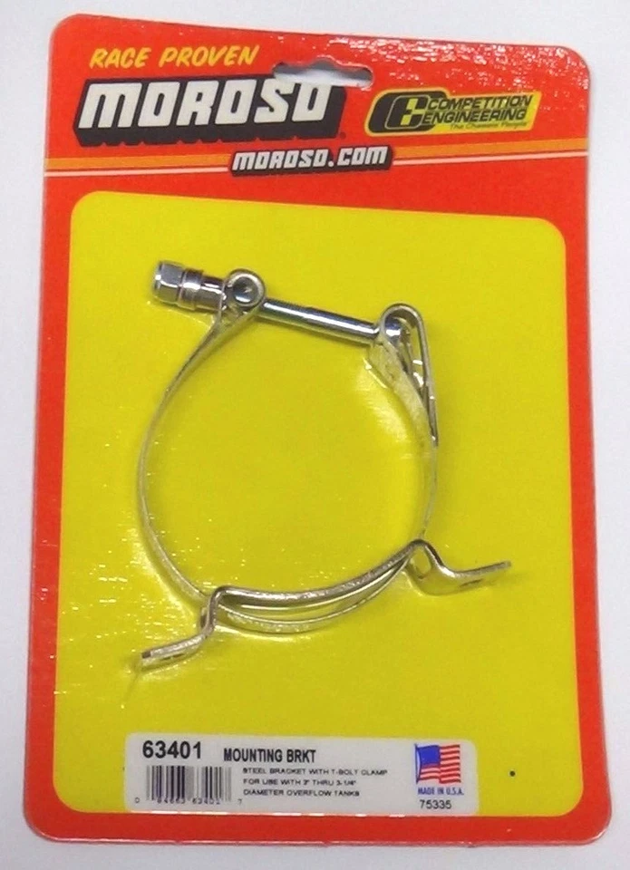 Suportes universais de montagem em tanque Moroso 63401, tanque de transbordamento, 3" a 3,25"  - Imagem 1 de 1