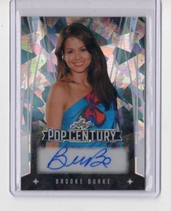 2025 Foglia Pop Century Brooke Burke ARGENTO CRISTALLO AUTOGRAFO 5/10 - Foto 1 di 1
