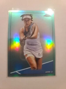 2021 Topps Chrome Tennis Ann Li #40 Aqua Refractor 136/150 - Picture 1 of 2